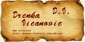 Drenka Vicanović vizit kartica